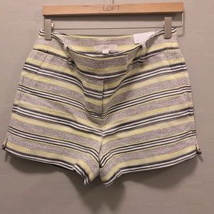 NWT Loft Rivera Striped Shorts